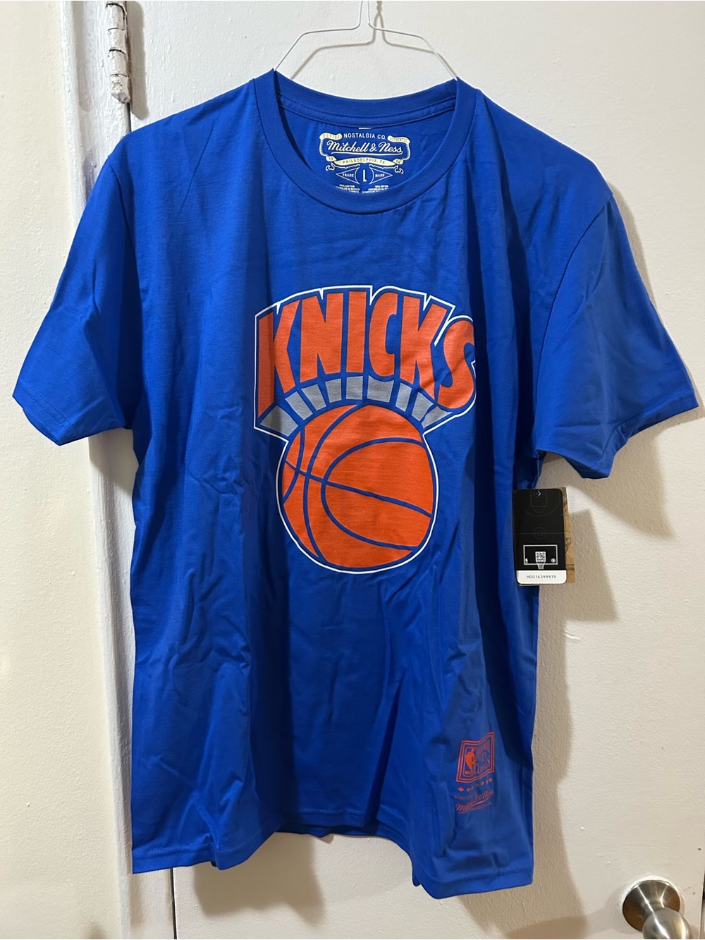 NWT Mitchell & Ness New York Knicks Royal Blue Graphic Tee